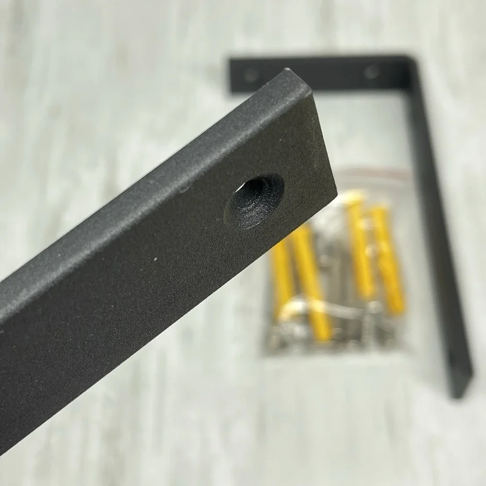 Heavy Duty Metal Shelf Brackets L Shaped Clear Coated Approximately 8X4X1
